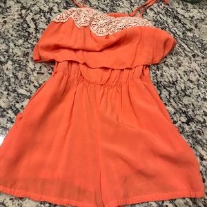Peach color romper